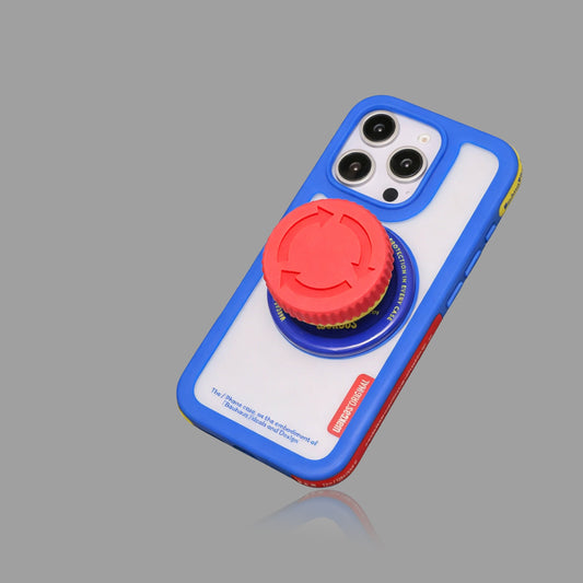 Original Red & Blue Contrast Button Magnetic Phone Holder