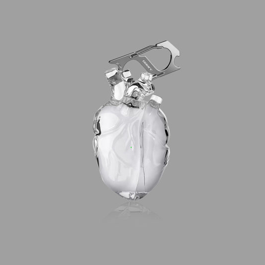 3D Heart Clear Silicone AirPods Case