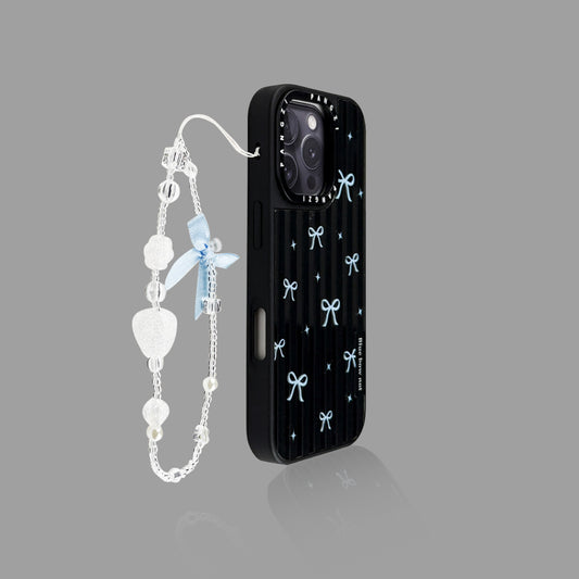 Mirror Stripe Bow MagSafe iPhone Case