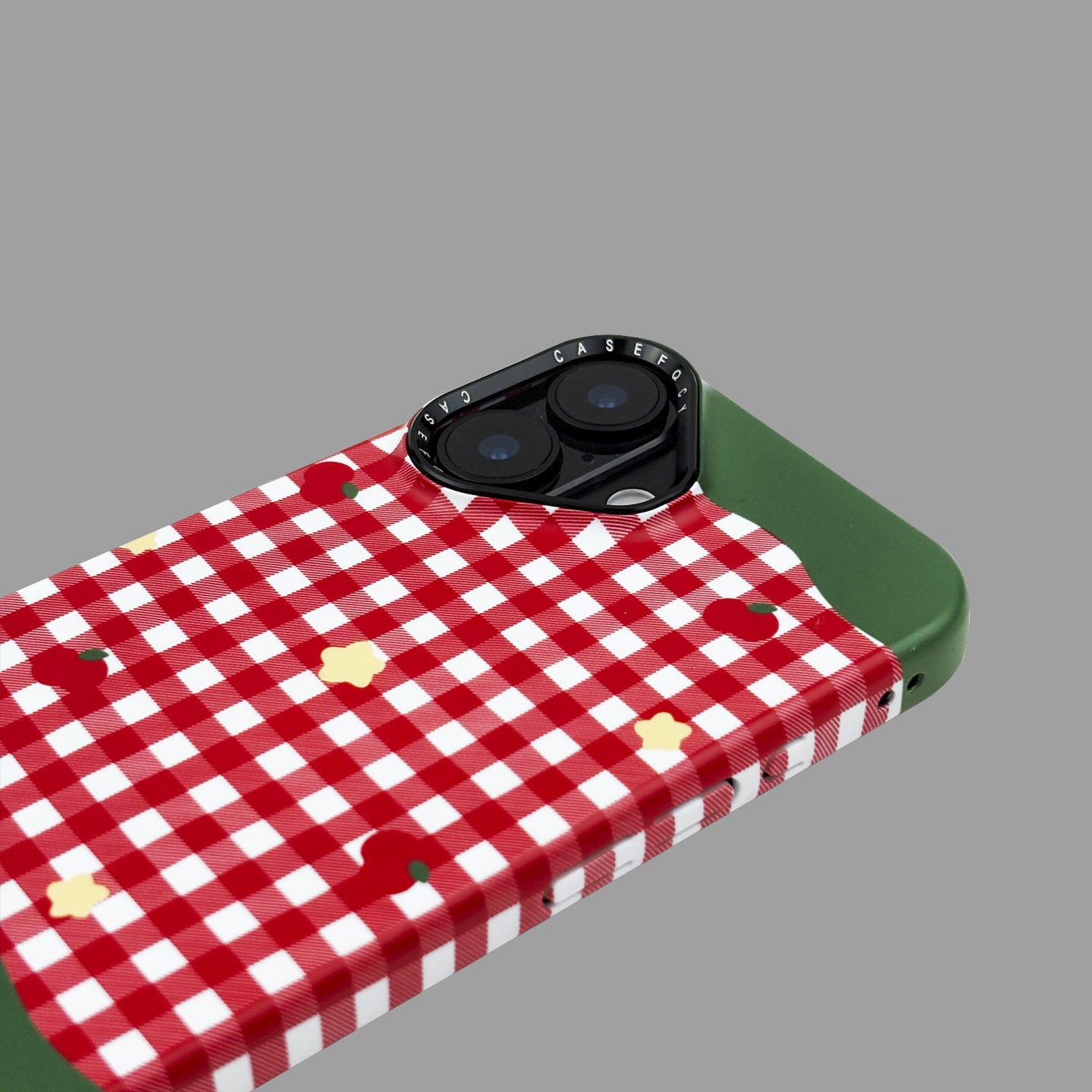 Gingham MagSafe iPhone Case with Detachable Stand