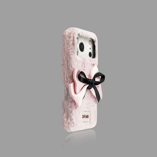 かわいいリボンのぬいぐるみiPhoneケース