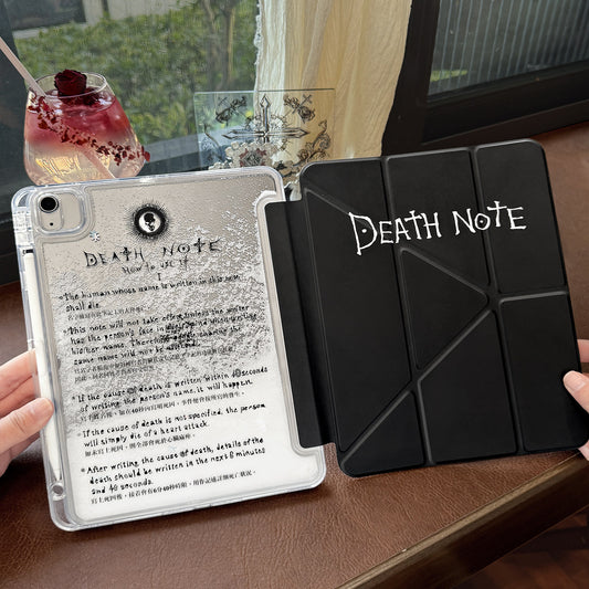 Death Note Quicksand Acrylic iPad Case With Pencil Slot