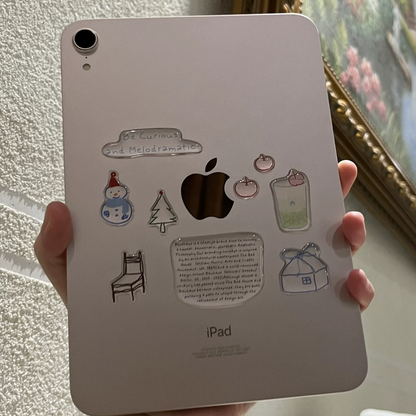 可愛い3Dゼリーエポキシシール、iPad、スマホ、ノートパソコン、手帳用インス風盛り上がりデカール