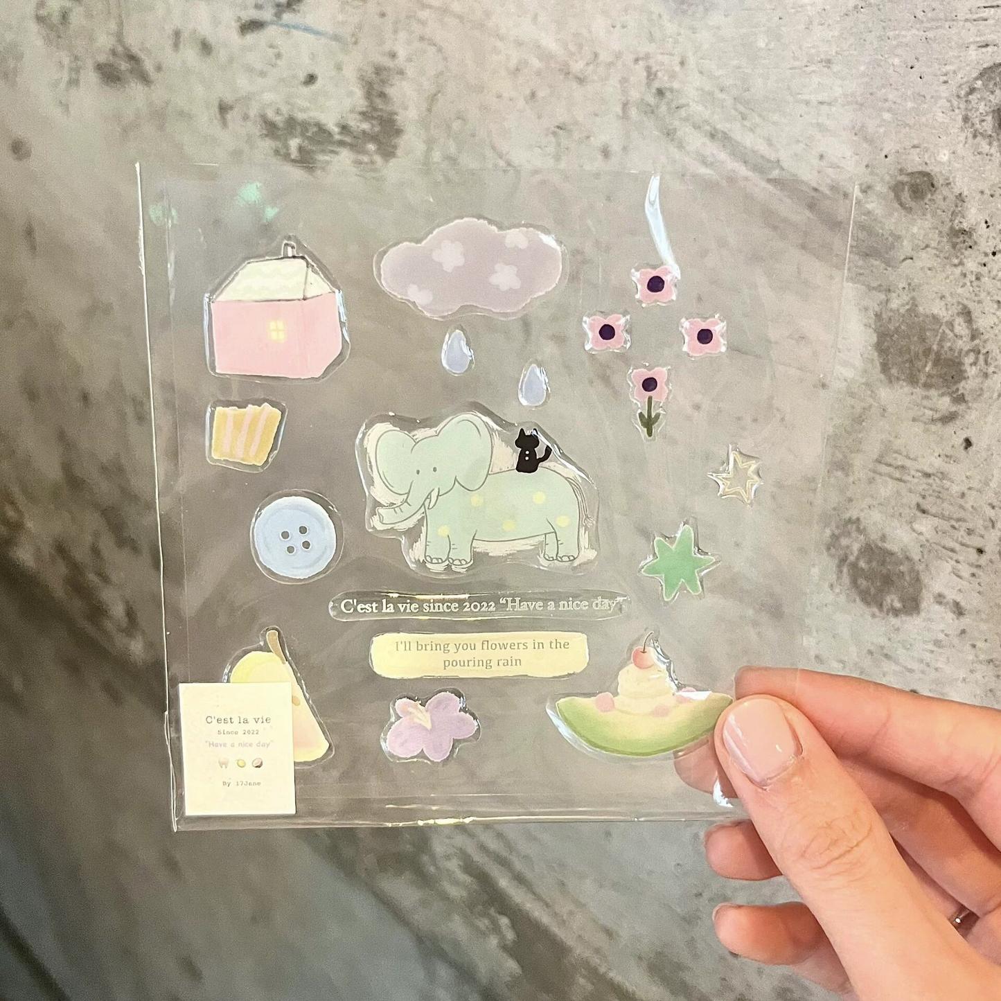 可愛い3Dゼリーエポキシシール、iPad、スマホ、ノートパソコン、手帳用インス風盛り上がりデカール