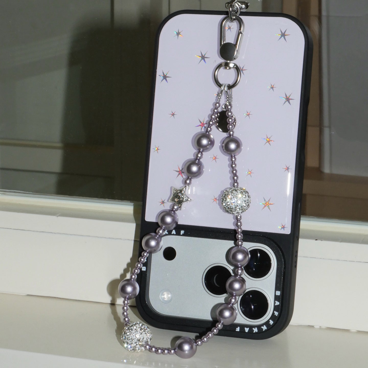 パールシリーズ スマホショルダーストラップ 短・長、バッグチャーム／キーホルダー