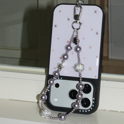 パールシリーズ スマホショルダーストラップ 短・長、バッグチャーム／キーホルダー