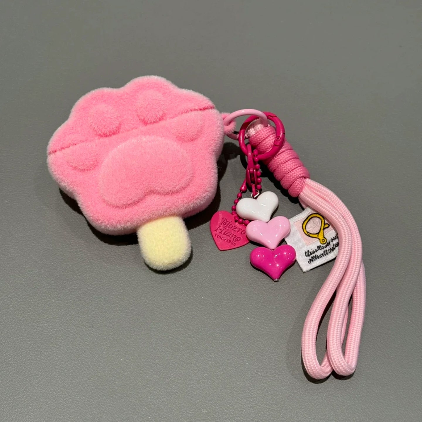 Flocked Cat Paw Popsicle AirPods Case