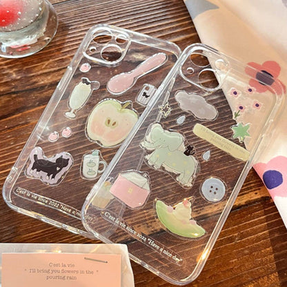 かわいい猫と食べ物のエポキシステッカー、ジャーナル、スマホケース、ノートパソコンのDIY用3D立体デカール
