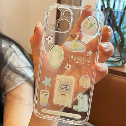 パステルデザートエポキシステッカー、ジャーナル、スマホケース、PCのDIY用3D立体デカール