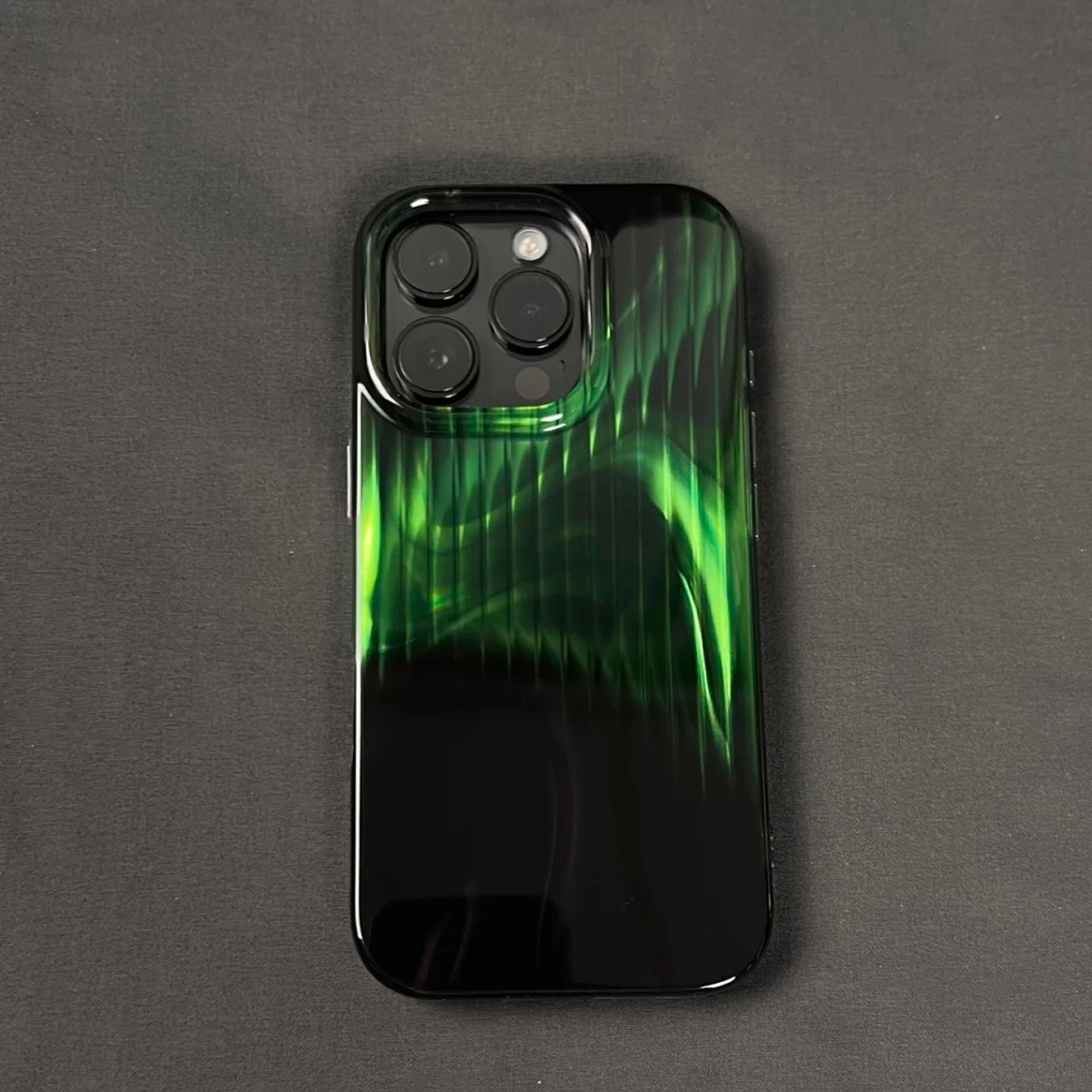 Gradient Stripe Glossy iPhone Case
