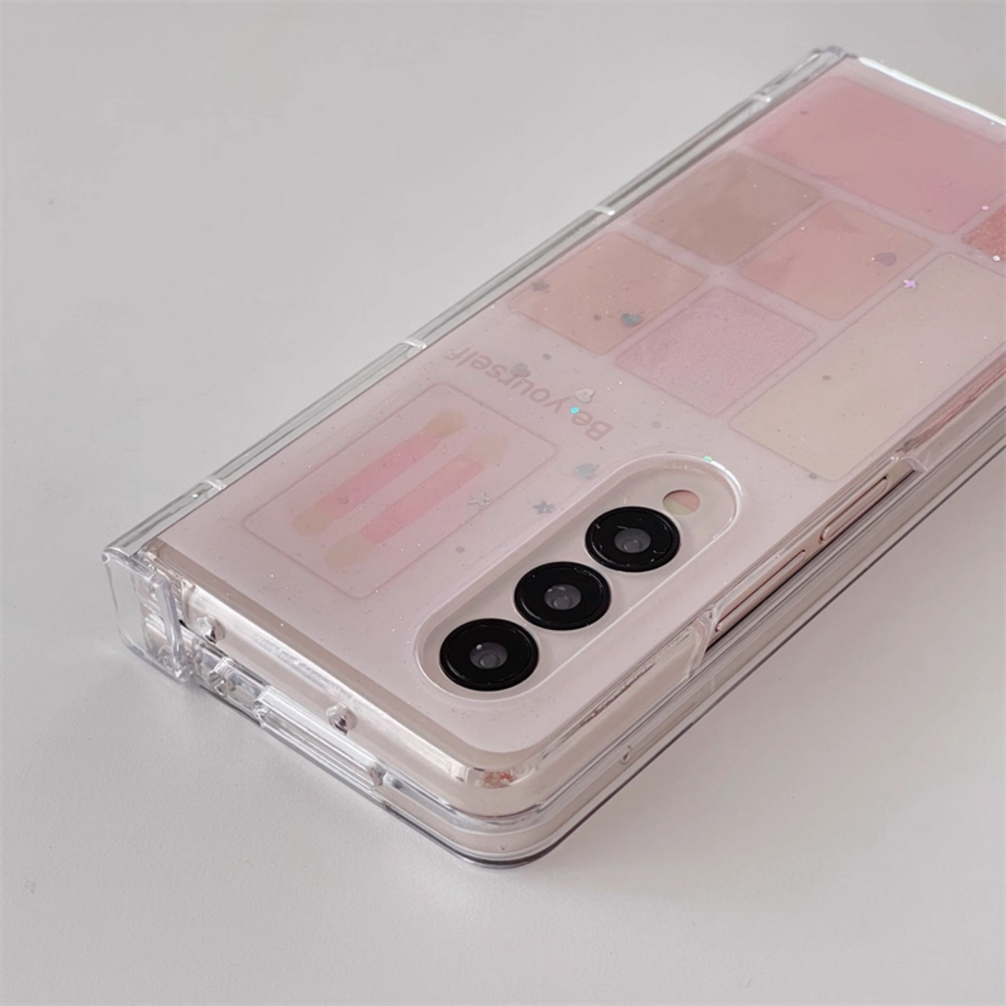 Galaxy Z Fold 保護ケース - アイシャドウパレット風デザイン
