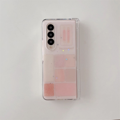 Galaxy Z Fold 保護ケース - アイシャドウパレット風デザイン