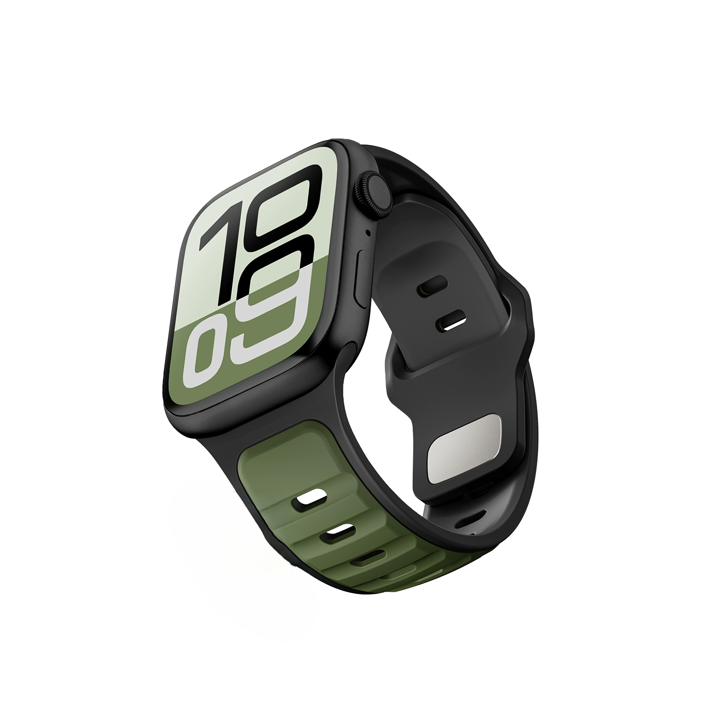 Apple Watch용 소프트 듀얼 컬러 실리콘 워치 밴드