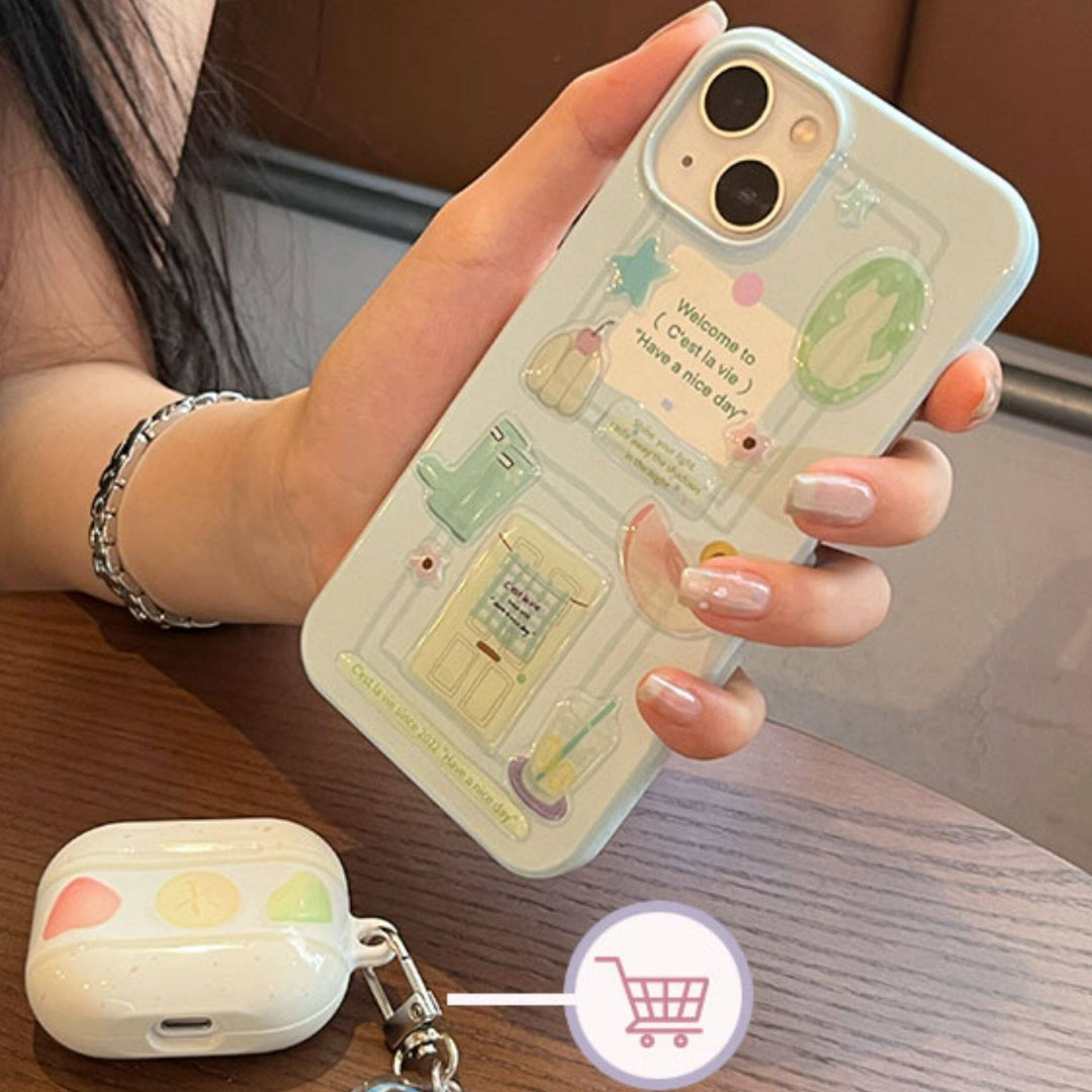 パステルデザートエポキシステッカー、ジャーナル、スマホケース、PCのDIY用3D立体デカール