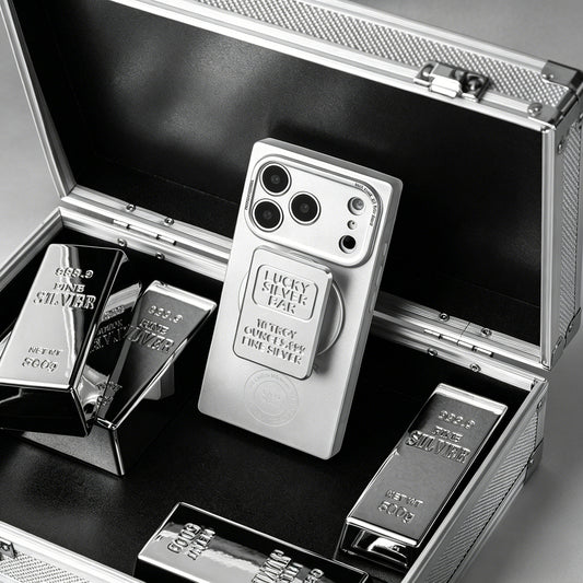 Original Silver Bar Magnetic Phone Grip, Niche Creative Retractable Stand