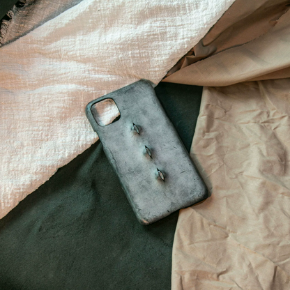 Three Eyes Handmade Vintage Leather iPhone Case