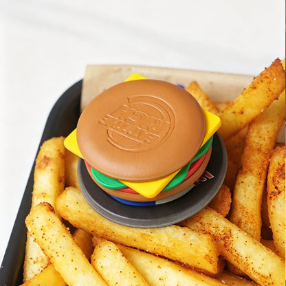 バーガー型レザーマグネット携帯ホルダー、スタイリッシュなオリジナル伸縮式マグネット携帯スタンド