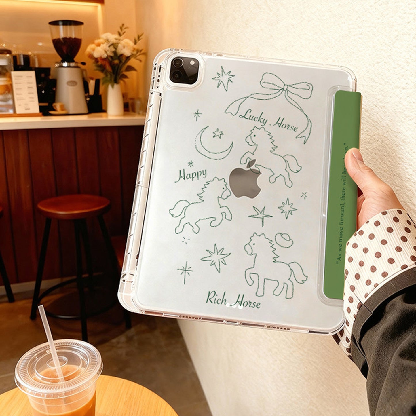 Unique Design Slim Lightweight iPad Case With Pencil Slot Compatible For Apple iPad