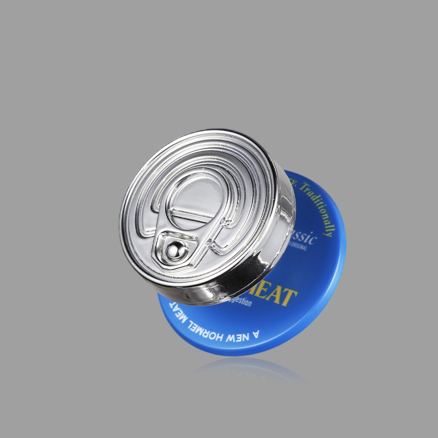 缶詰風MagSafeスマホホルダー、レトロ缶蓋デザインスタンド