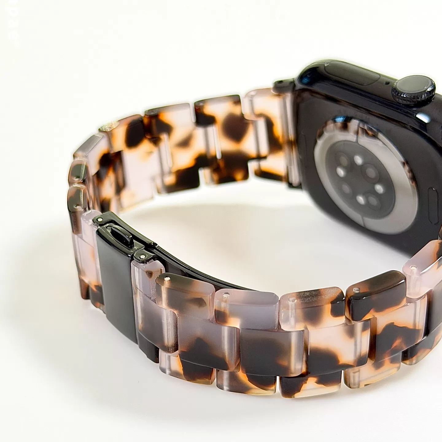 通気性レジンiWatchバンド、カラフル透明Apple Watch用ストラップ