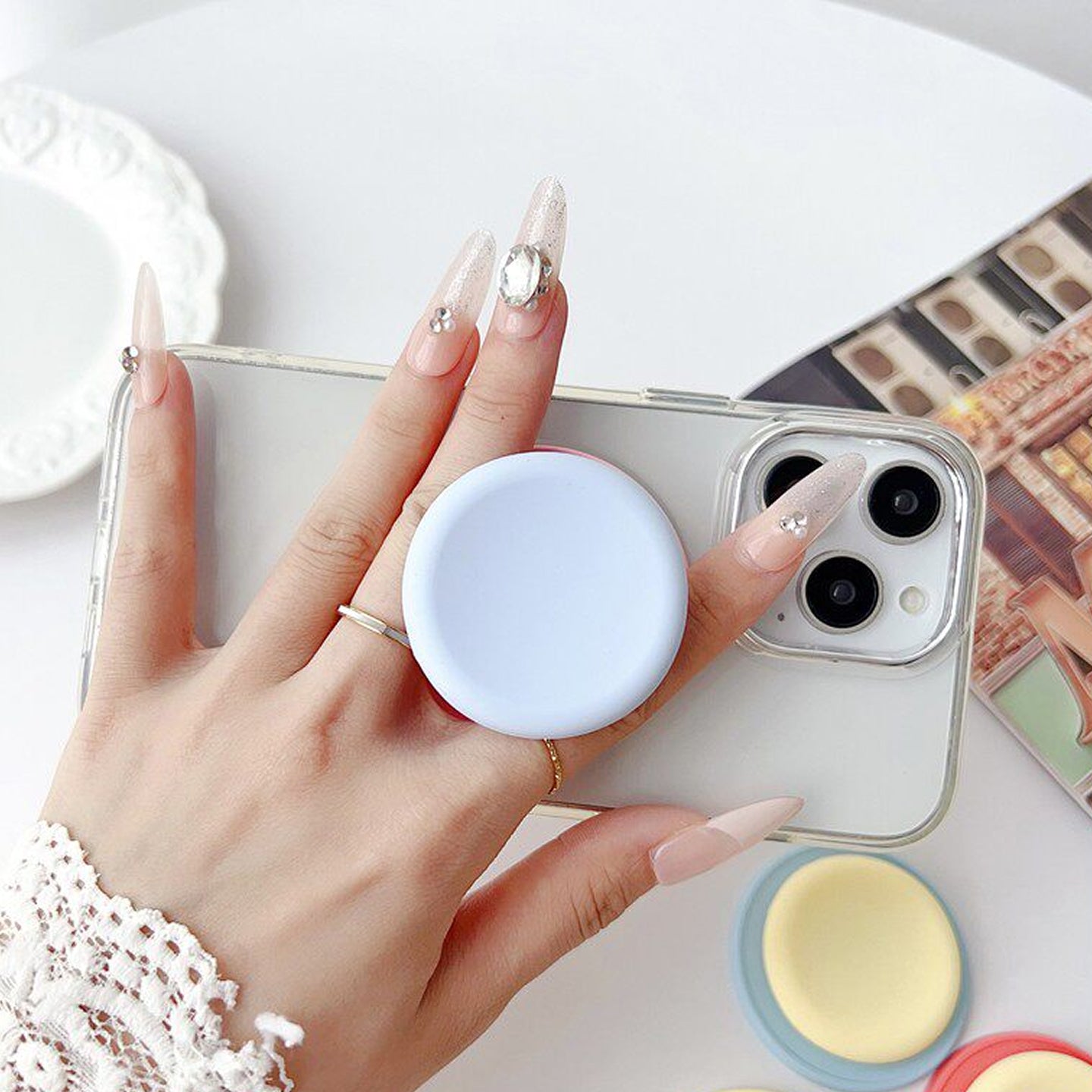 Magsafe Collapsible Airbag Stand, Cute Candy Color for iPhone