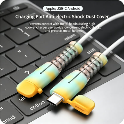 Cable Protector Anti-Break Charging Cord Saver Compatible with iPhone Charger Cable Anti-Split Wire Connector Guard
