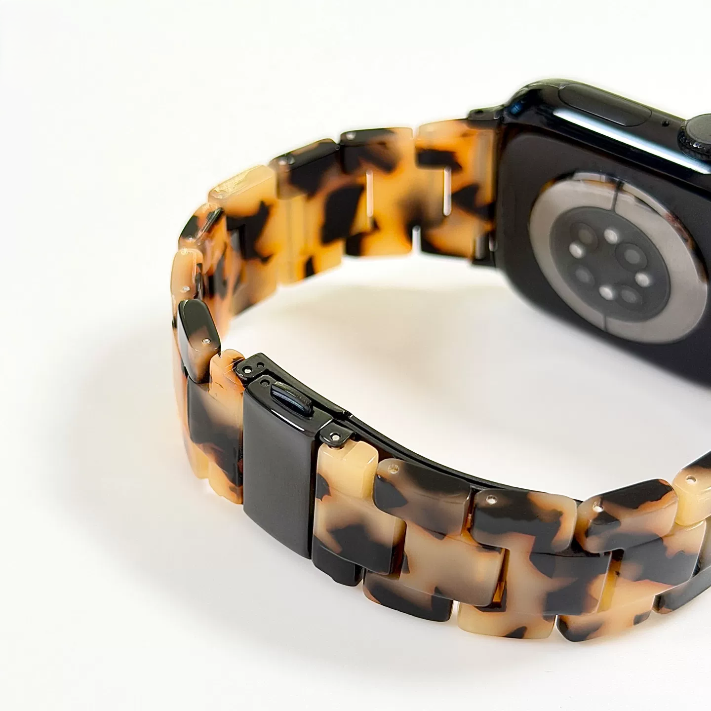 通気性レジンiWatchバンド、カラフル透明Apple Watch用ストラップ