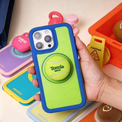 3Dテニスボール MagSafeスマホホルダー、スポーツテーマスタンド