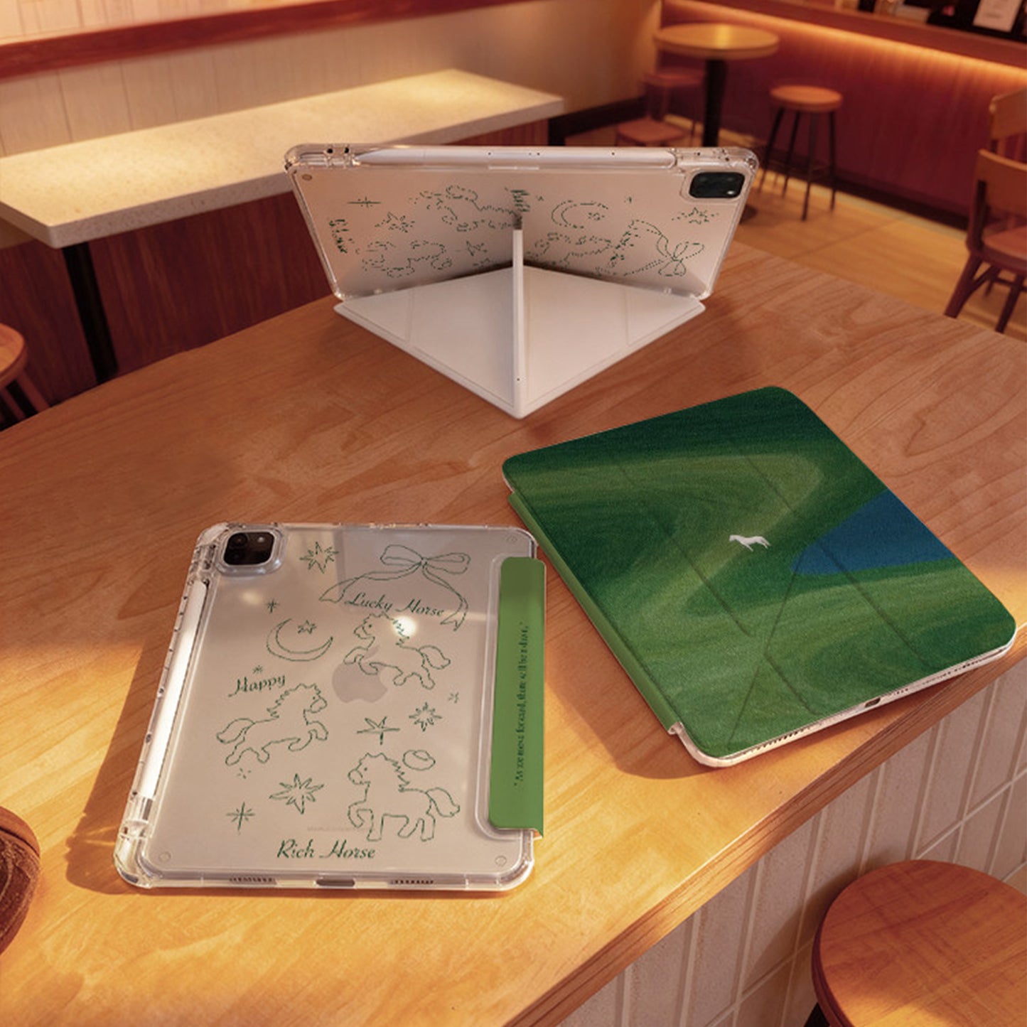 Unique Design Slim Lightweight iPad Case With Pencil Slot Compatible For Apple iPad