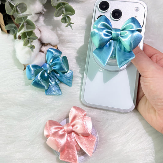 3D Printed Pearl Satin Bow Magnetic Stand