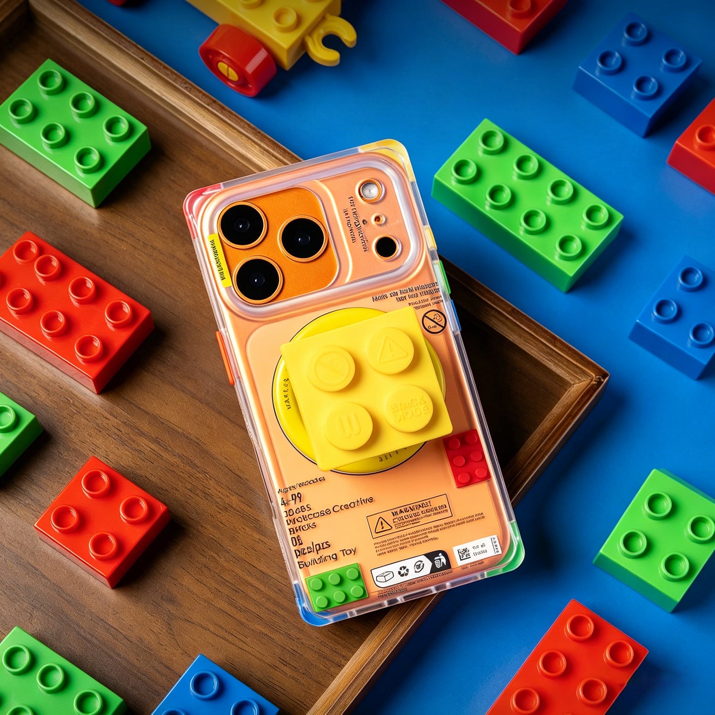 ビルディングブロック マグネット式スマホホルダー、オリジナル トレンディ 3Dステレオ マグネット式スマホスタンド
