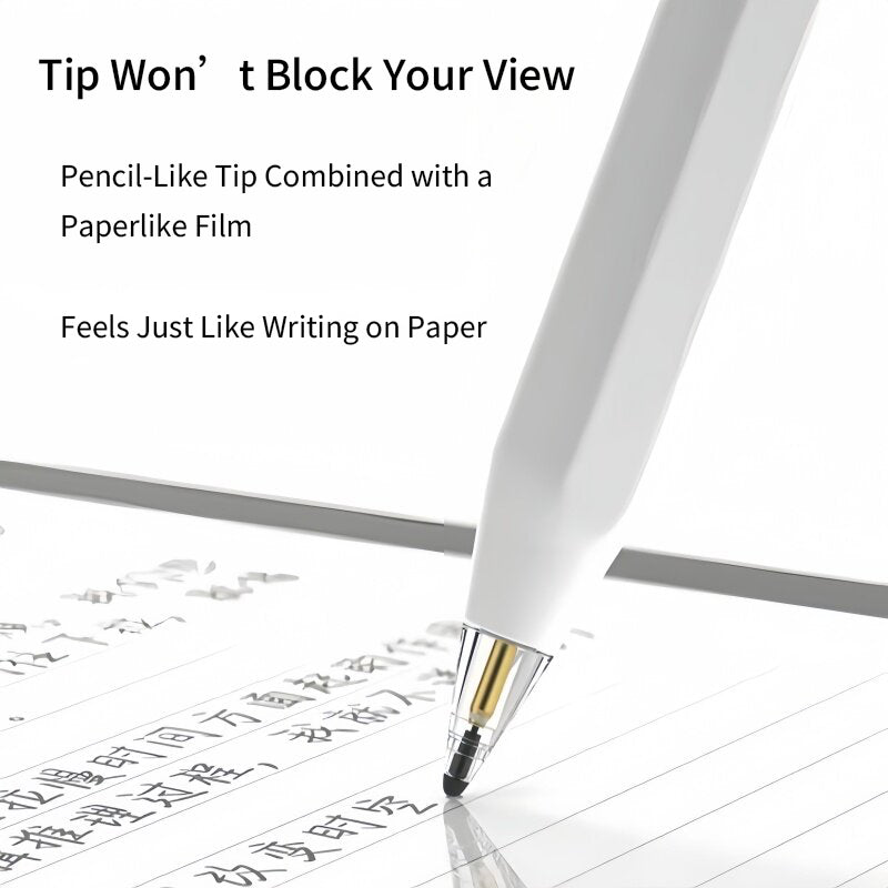 Microcrystalline Elastic Stylus Tip Replacement for Apple Pencil, Anti-slip Damping Nib Compatible with Paper Film & Tempered Film