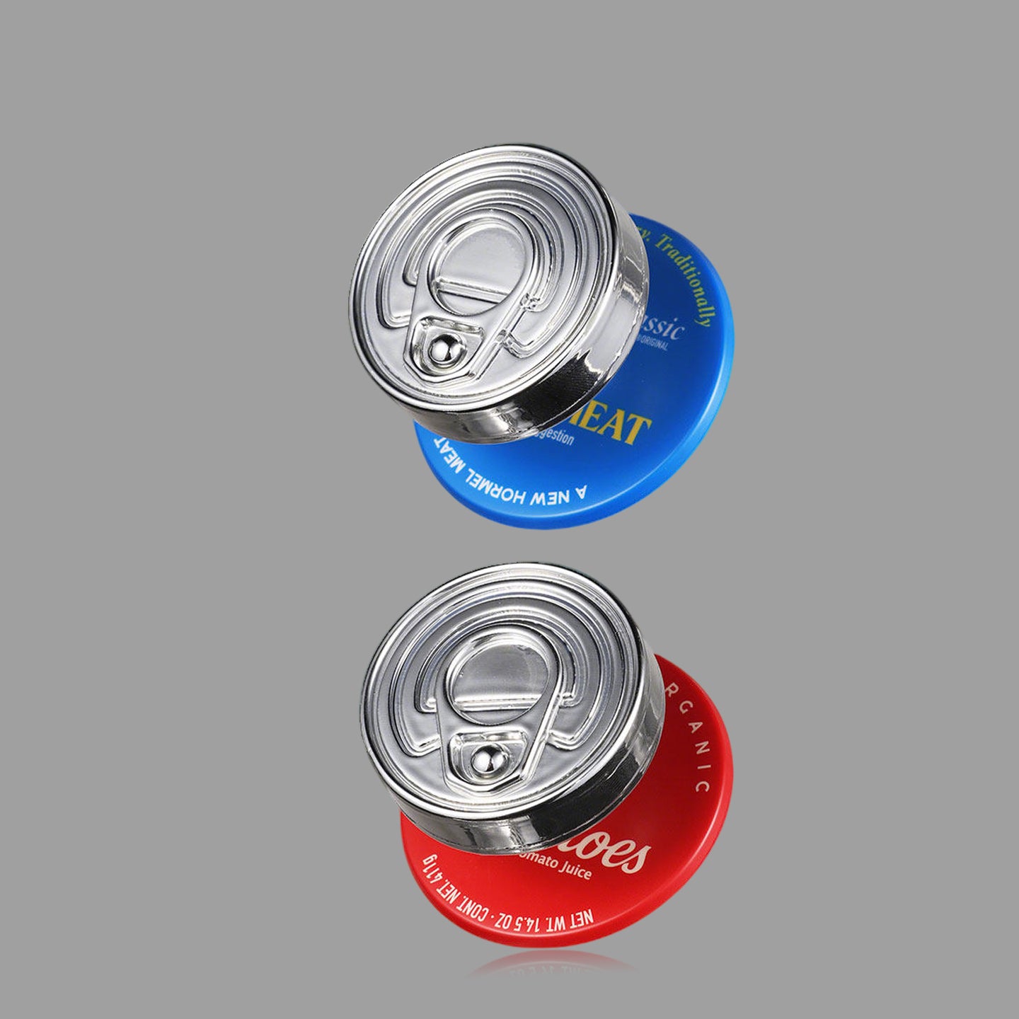 缶詰風MagSafeスマホホルダー、レトロ缶蓋デザインスタンド