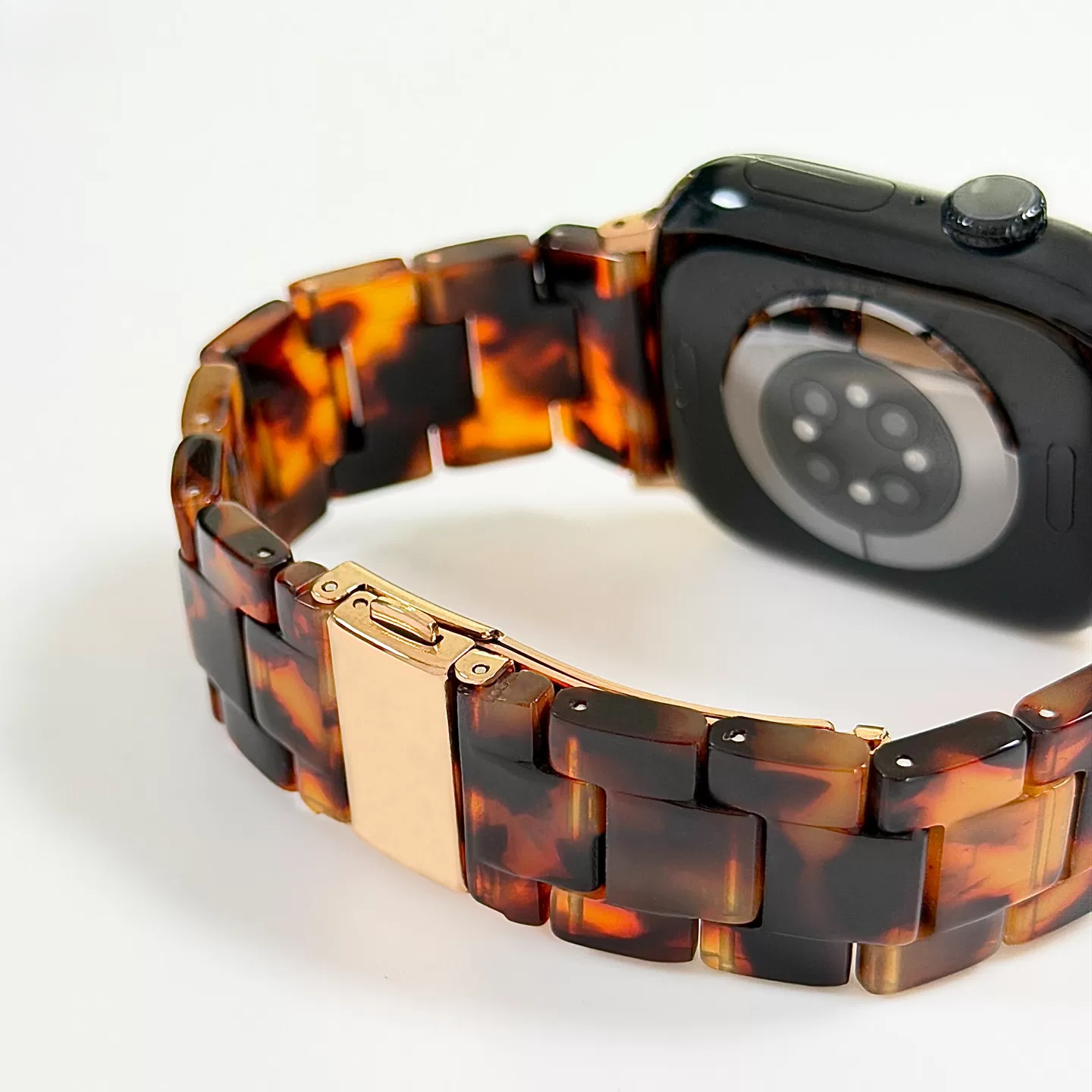 通気性レジンiWatchバンド、カラフル透明Apple Watch用ストラップ