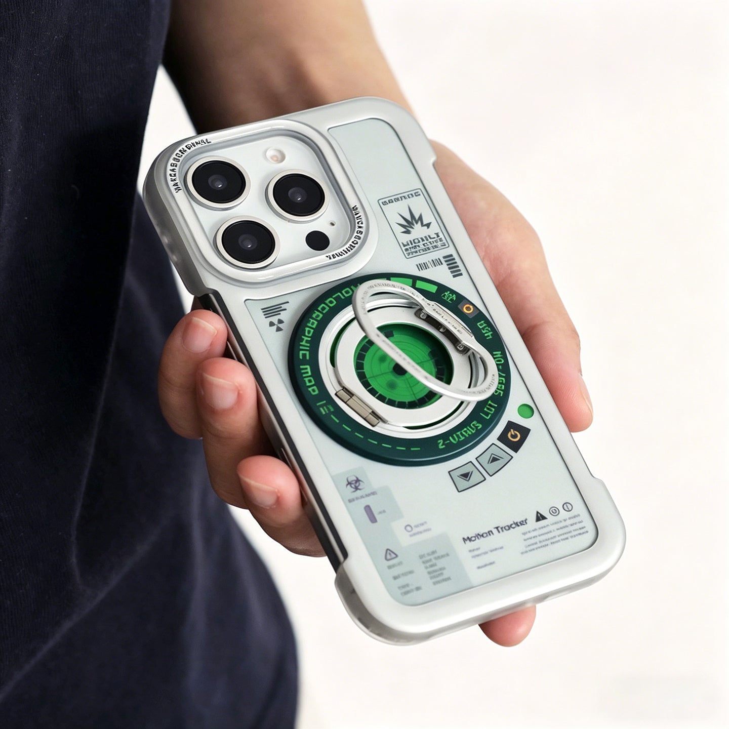 Radar Design MagSafe Phone Ring Holder, Multi-Angle Rotating Metal Stand