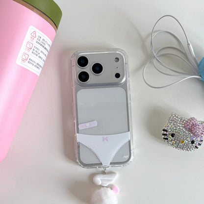 Y2K Coquette Aesthetic iPhone Case with Fluffy Charm