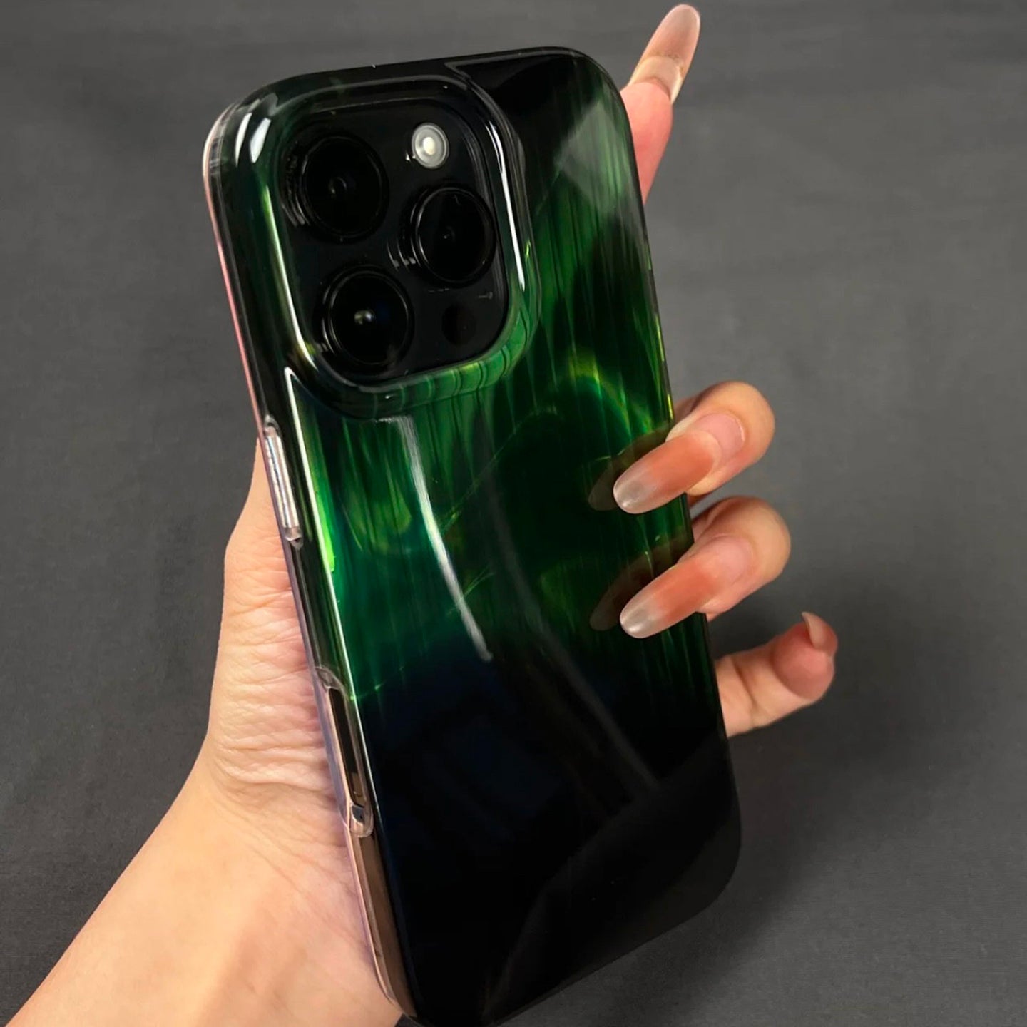 Gradient Stripe Glossy iPhone Case
