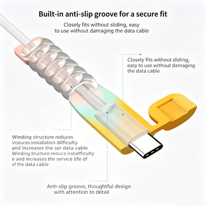 Cable Protector Anti-Break Charging Cord Saver Compatible with iPhone Charger Cable Anti-Split Wire Connector Guard