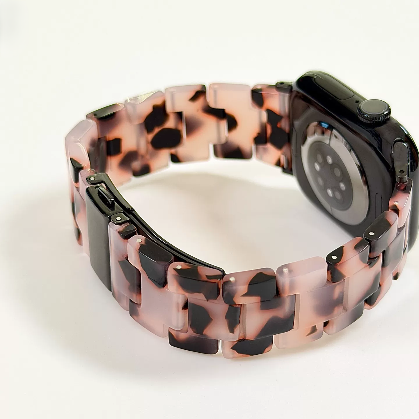 通気性レジンiWatchバンド、カラフル透明Apple Watch用ストラップ