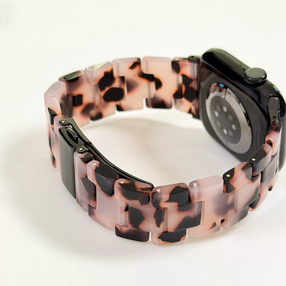 通気性レジンiWatchバンド、カラフル透明Apple Watch用ストラップ