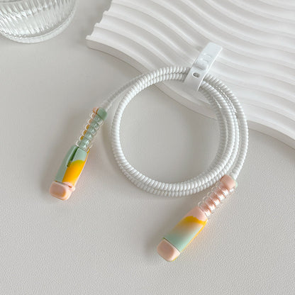 Cable Protector Anti-Break Charging Cord Saver Compatible with iPhone Charger Cable Anti-Split Wire Connector Guard