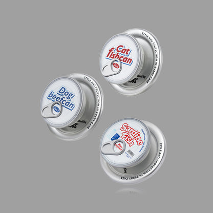 オリジナルメタルマグネット式携帯電話スタンド、缶型シルバー ユニークなクリエイティブトレンディマグネットホルダー