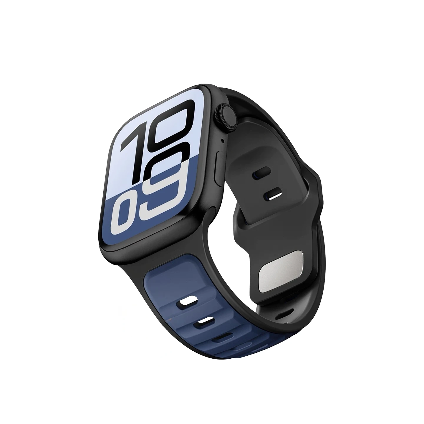 Apple Watch용 소프트 듀얼 컬러 실리콘 워치 밴드