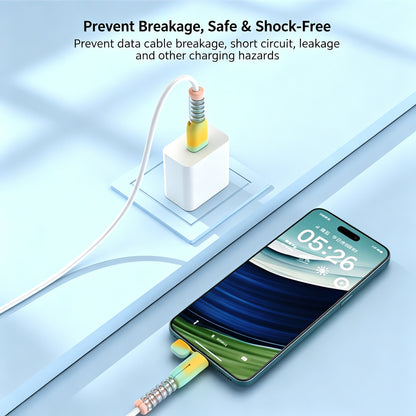 Cable Protector Anti-Break Charging Cord Saver Compatible with iPhone Charger Cable Anti-Split Wire Connector Guard