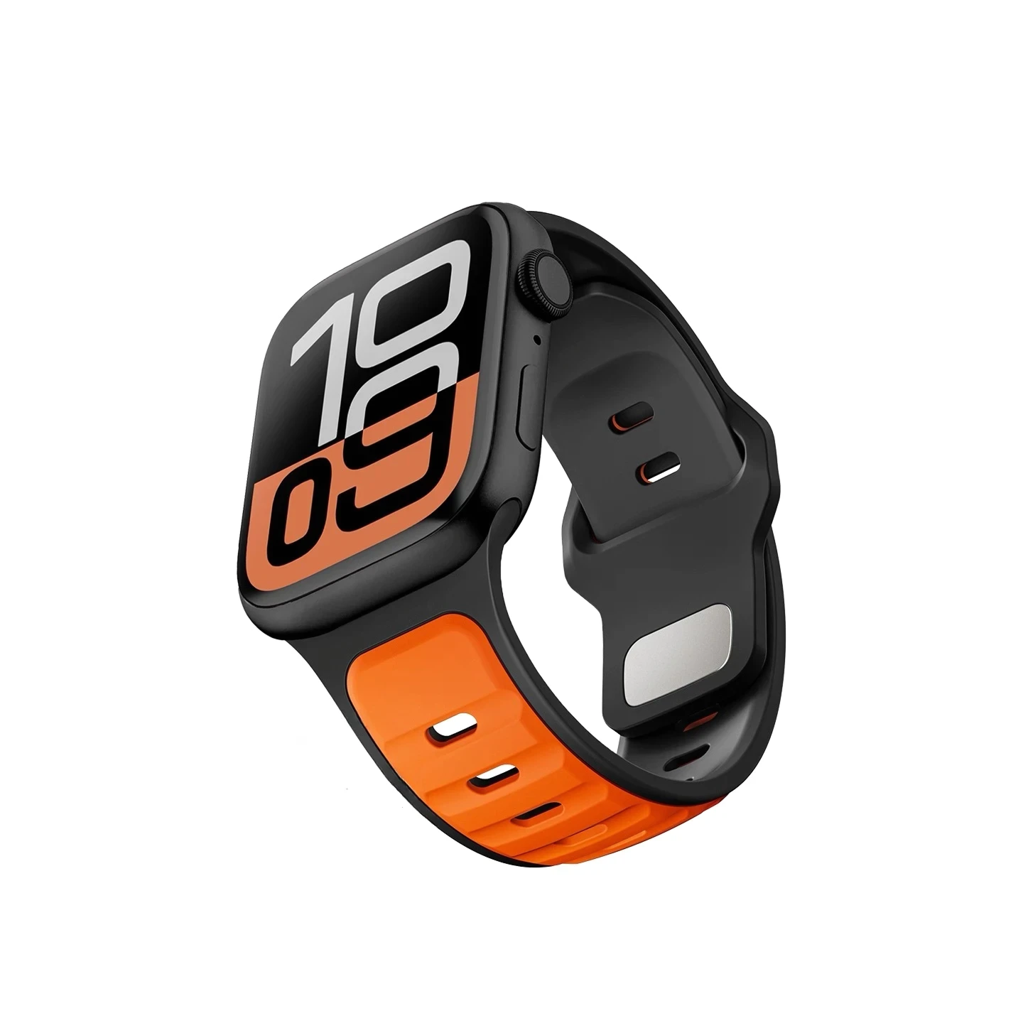 Apple Watch용 소프트 듀얼 컬러 실리콘 워치 밴드