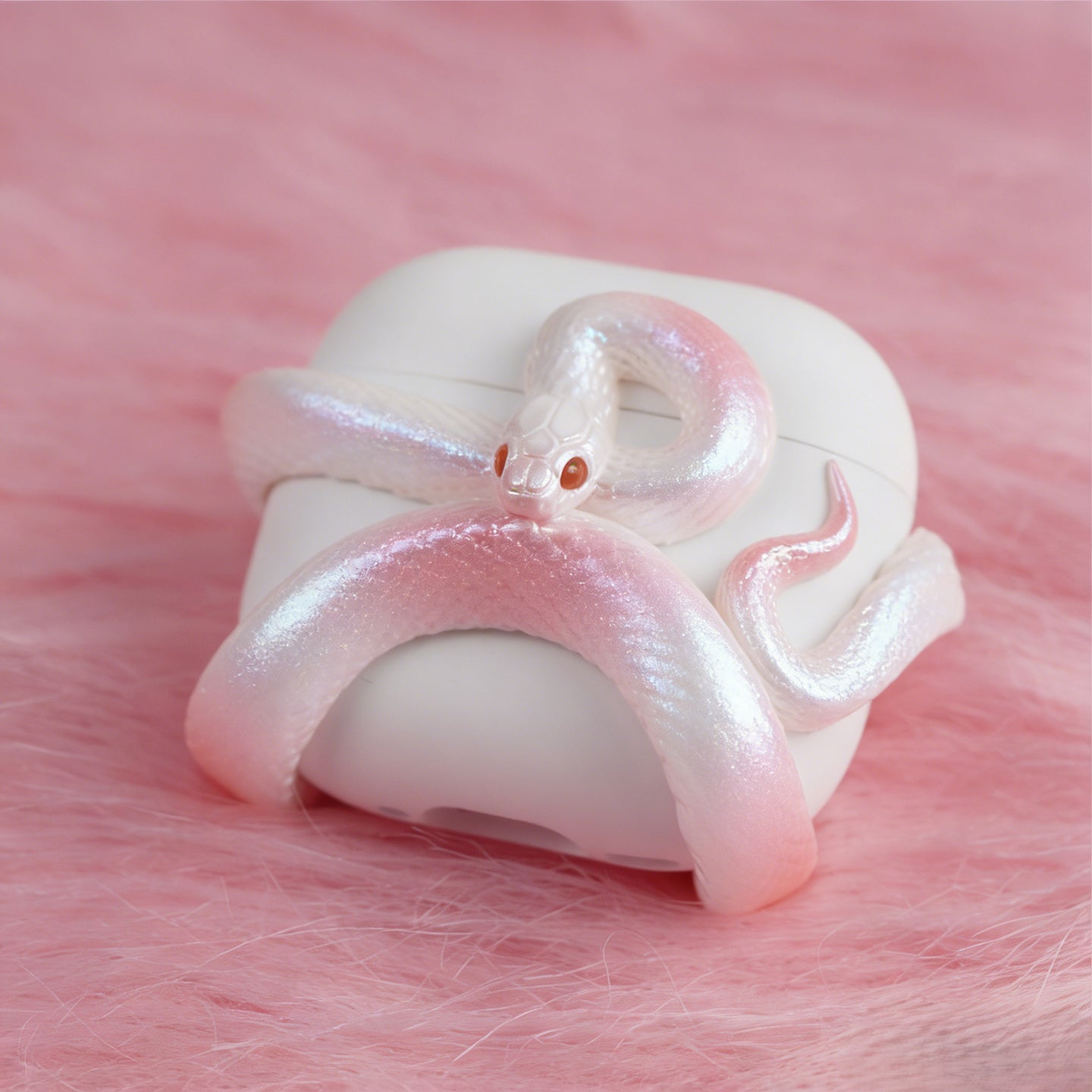 3D 뱀 모양 에어팟 케이스