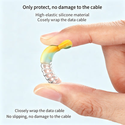 Cable Protector Anti-Break Charging Cord Saver Compatible with iPhone Charger Cable Anti-Split Wire Connector Guard