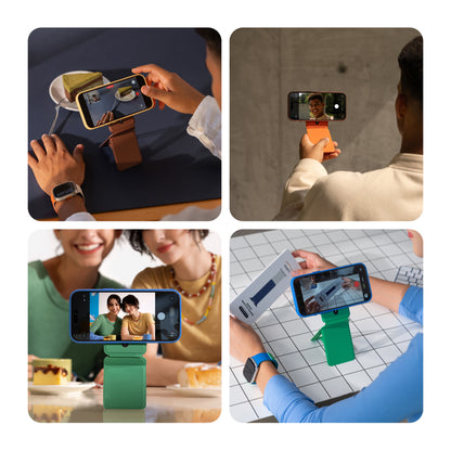 MagSafe Wallet Phone Stand, Foldable Multi-Angle Card Holder Cell Phone Grip for iPhone Series