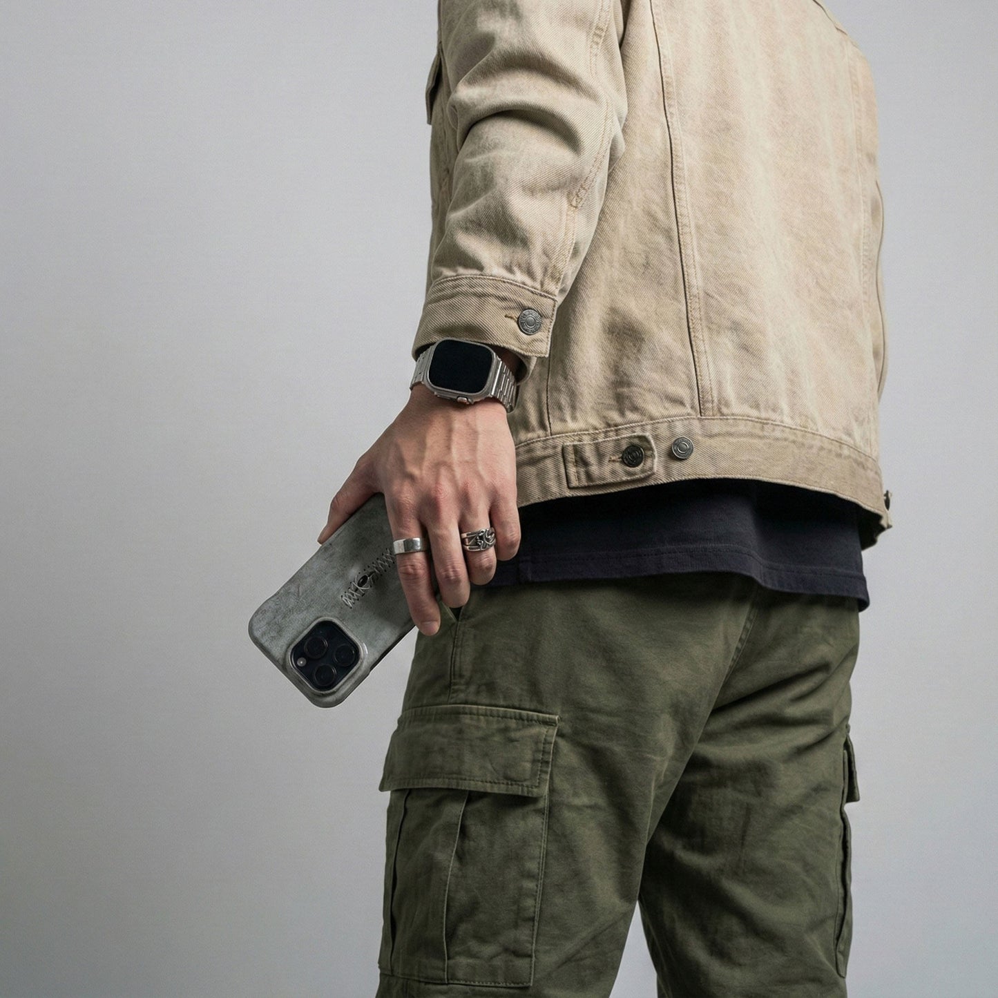 Handmade All-Seeing Eye Leather iPhone Case
