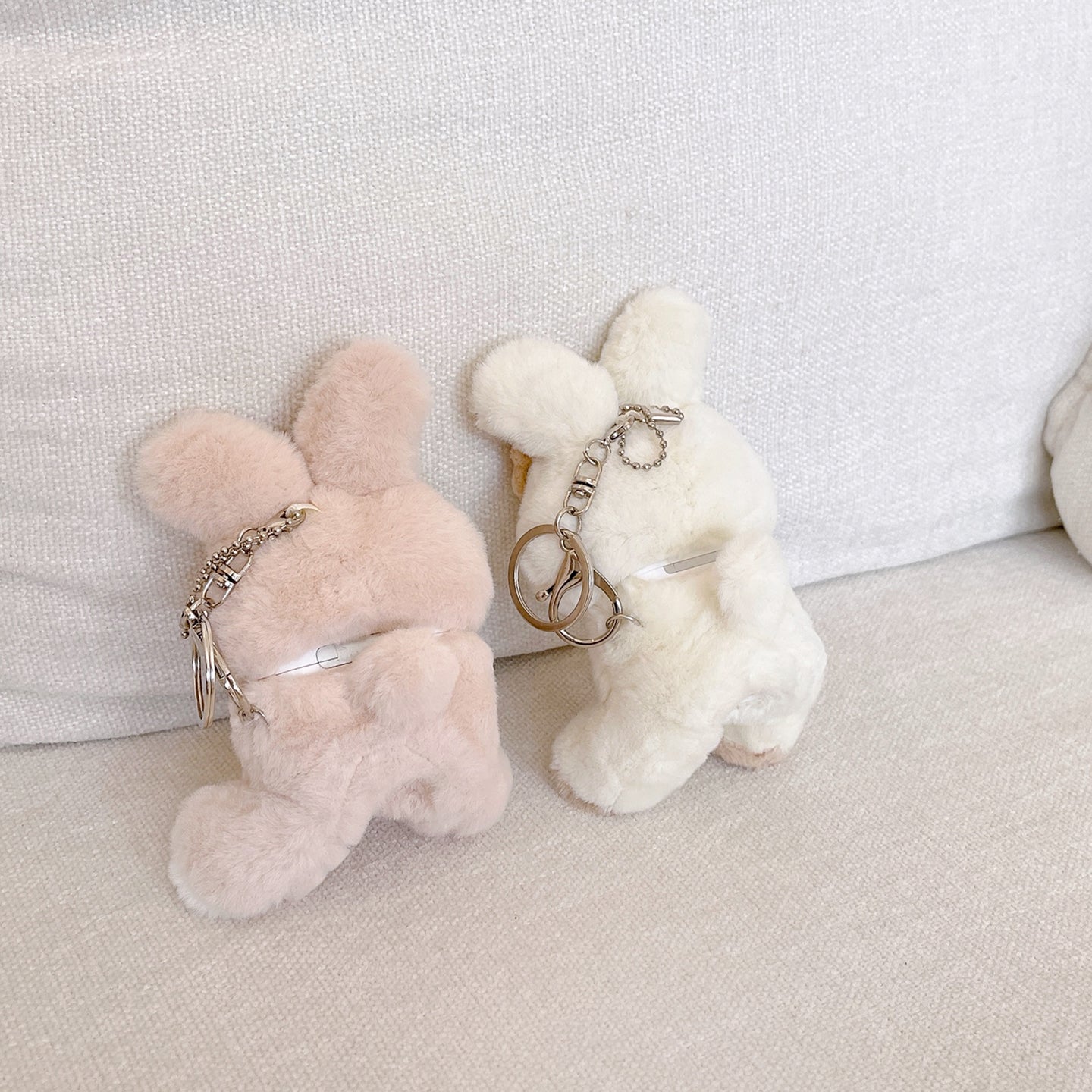 Cute Plush Bunny AirPods Case